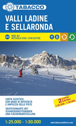 Valli Ladine e Sellaronda skikaart (2 kaarten)