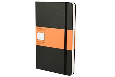 Moleskine Large Notebook Hardcover Black Ruled