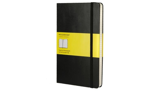 Moleskine Large Notebook Hardcover Black Squared Notebook