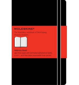 Moleskine Large Address Book Black