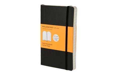 Moleskine Pocket Notebook Softcover Black Ruled