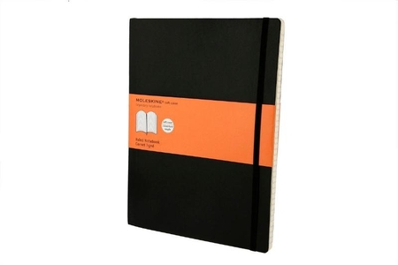 Moleskine XL Notebook Softcover Black Ruled