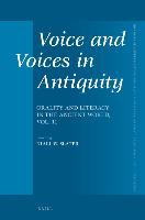 Voice and Voices in Antiquity