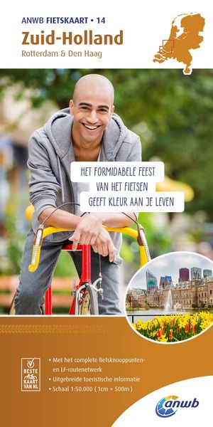 Zuid-Holland fietskaart Rotterdam & Den Haag