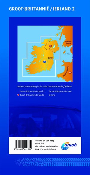 ANWB wegenkaart Groot-Brittannië 2. Ierland