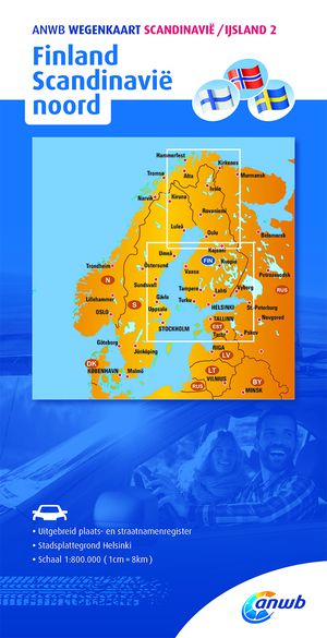 ANWB wegenkaart Scandinavië / IJsland 2 Finland Scandinavië noord