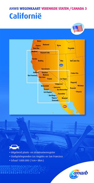 ANWB wegenkaart Verenigde staten/Canada 3. Californië