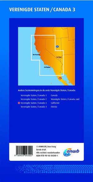ANWB wegenkaart Verenigde staten/Canada 3. Californië