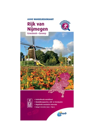 Wandelregiokaart Rijk van Nijmegen 1:33.333