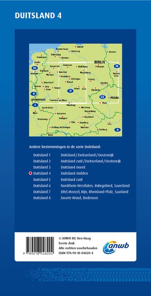 ANWB Wegenkaart 4.Duitsland Midden