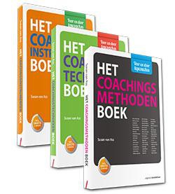 Basisboeken voor de coach, set 3 delen bevat: Het Coachingsmethoden Boek, Het Coachingstechnieken Boek, Het Coachingsinstrumenten Boek