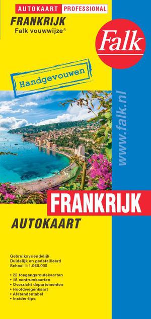 Falk autokaart Frankrijk professional