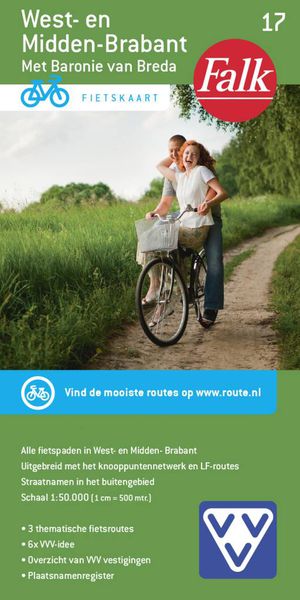 Falk VVV fietskaart 17 West-en Midden Brabant
