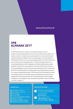 Nextens VPB Almanak 2017 deel 2