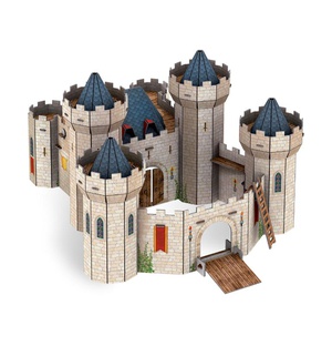 Het middeleeuws kasteel - Boek + 3D-puzzel