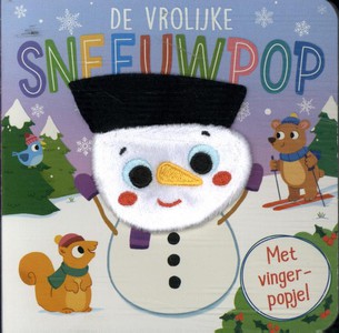 De vrolijke sneeuwpop - Vingerpopboek