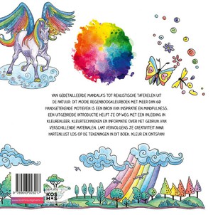 Regenboog mandala's kleurboek