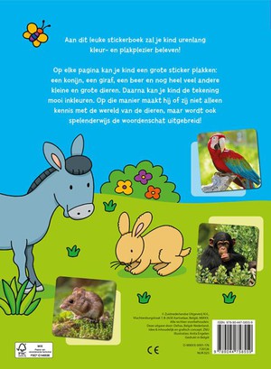 Lieve dieren kleur- en stickerboek (3-5 j.)