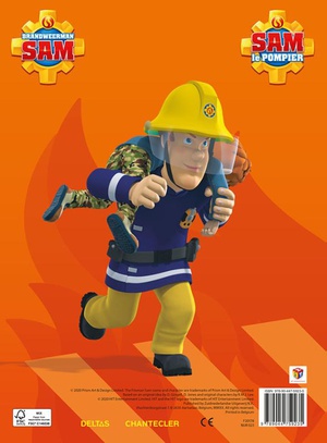 Brandweerman Sam Color kleurblok / Sam le pompier Color bloc de coloriage