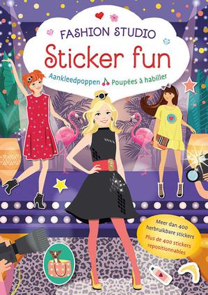 Fashion Studio Sticker Fun – Aankleedpoppen / Fashion Studio Sticker Fun – Poupées à habiller