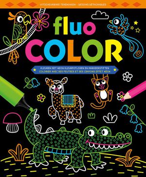 Fluo Color kleurblok / Fluo Color bloc de coloriage