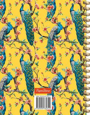 Yellow peacock notebook spiraalboek (lijnen) / Yellow peacock notebook carnet à spirale (ligné)