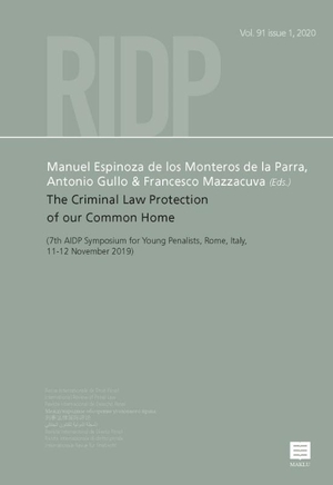 The Criminal Law Protection of our Common Home Vol.91 issue 1, 2020