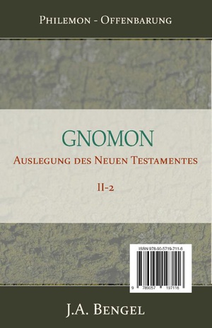 Gnomon - Auslegung des Neuen Testamentes II-2