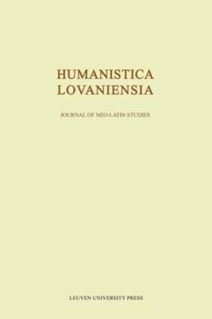 Humanistica Lovaniensia Vol. LVIII - 2009