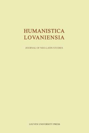 Humanistica lovaniensia Volume LX - 2011