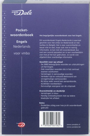 Van Dale Pocketwoordenboek Engels-Nederlands voor vmbo