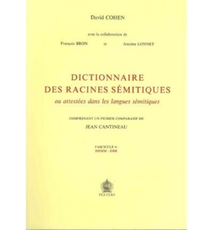 Dictionnaire des racines semitiques Fascicule 4
