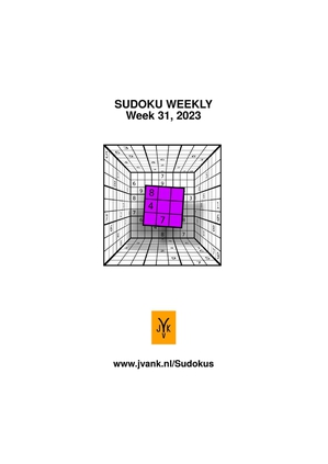 Sudoku Weekly week 22, 2016