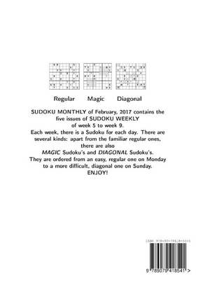 Sudoku monthly February 2017