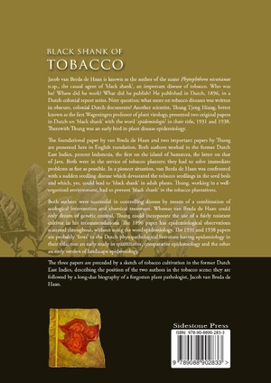 Black shank of tobacco in the former Dutch East Indies, caused by Phytophthora nicotianae