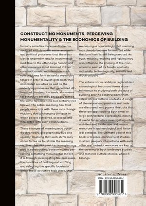 Constructing monuments, perceiving monumentality and the economics of building