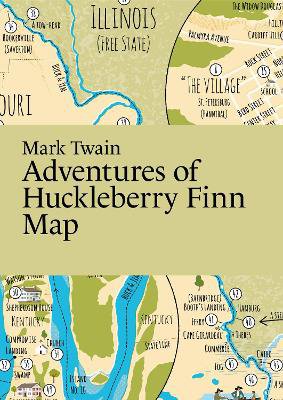 Mark Twain, Adventures of Huckleberry Finn Map