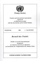 Treaty Series 3160 (English/French Edition)