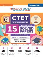 Oswaal CTET (Central Teachers Eligibility Test) Paper-II Classes 6 - 8 15 Year's Solved Papers Social Science and Studies Yearwise 2013 - 2024 For 2024 Exam
