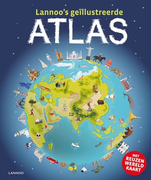 Atlas geillustreerd  <12 jaar +kaart