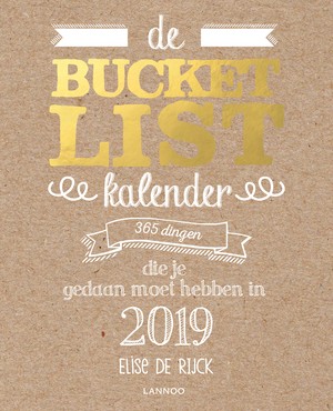 Bucketlist Kalender 2019 365 dingen die je moet gedaan hebben