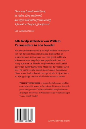 Willem Vermandere. De liedjesteksten