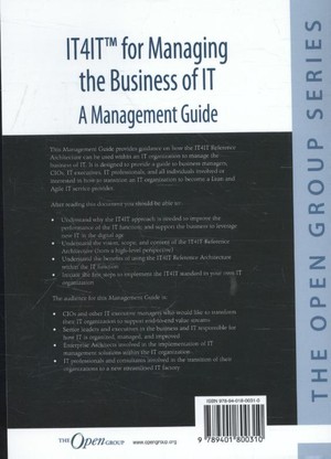 IT4IT for managing the business of IT
