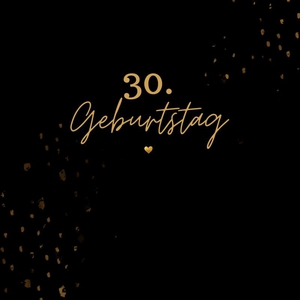 30. Geburtstag- Gästebuch Blanko