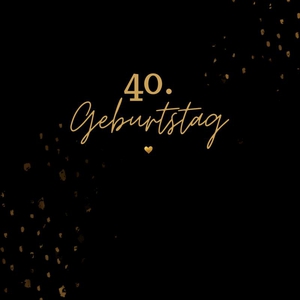 40. Geburtstag- Gästebuch Blanko