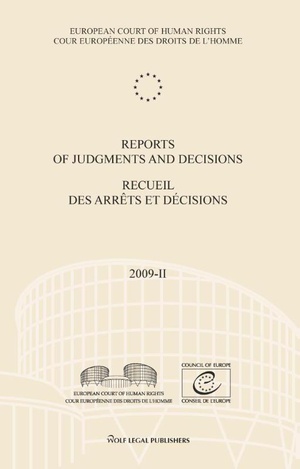 Reports of judgments and decisions / recueil des arrets et decicions 2009-II