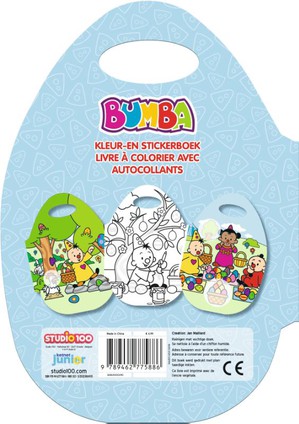 Bumba : kleur- en stickerboek - Pasen