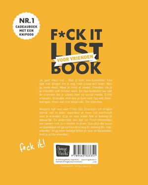 F*ck it list book voor vrienden