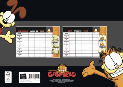Garfield - Familieplanners schooljaar - 2022 -2023
