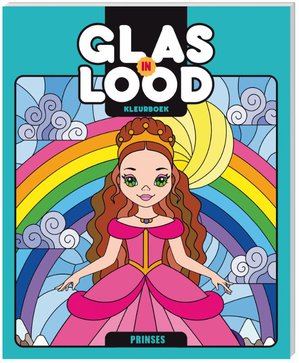 Glas-in-lood kleurboek Prinses